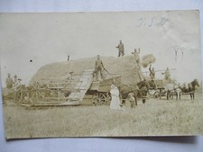 Landwirtschaft Getreide Ernte Maschinen in USA Fotokarte ungebraucht um 1910