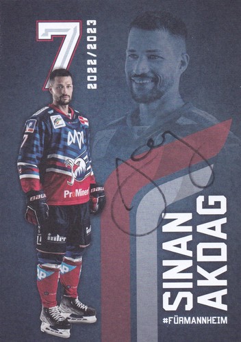 Autogrammkarte sinan akdag - autogrammkarte,