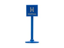 Siku Plastik Zubehör Schild V399 Krankenhaus (NL) - 9901