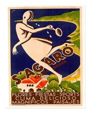 Vintage Costa Brava Wandkunst