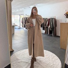 Cosy Frauen Mantel VALENTINA Beige Damen Wintermantel OneSize XS-XL Frau Winter