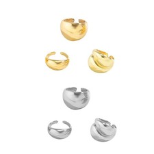 3x offene Ringe Punk