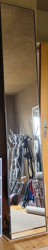 Spiegel mit metallrahmen lang - spiegel,