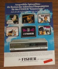 Seltene werbung vintage fisher - seltene,