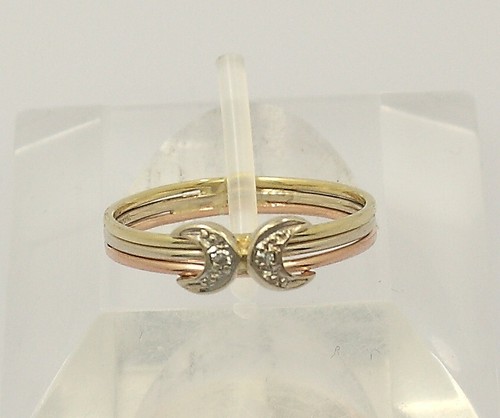 Tricolor ring in 14 - tricolor,