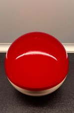 VINTAGE VARTA PARTY LEUCHTE 70ER SPACE AGE PANTON WEISS ROT NEUWERTIG +BATTERIE