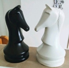 Formano XL Schachfiguren Set Keramik Springer Deko Figur Skulptur Schach Neu