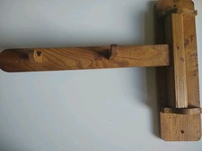 Alter antiker Holzhaken Garderobenständer zum Anschrauben an Wand Schrank vier 4