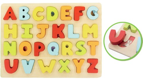 Abc holzpuzzle alphabet puzzle - alphabet,