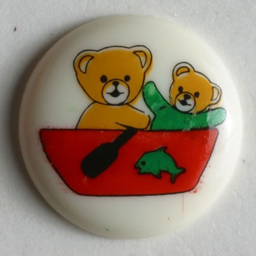 Dill runde teddyknöpfe - runde, bunt