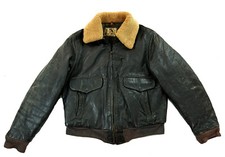 HERCULES G-1 US Vintage Piloten Aviator Bomber Pferdeleder Lederjacke Grau  48 M