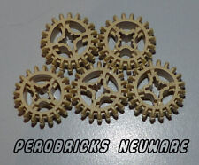 Lego Technic Technik 5 x Zahnrad 20 Zähne #32269 tan NEUWARE