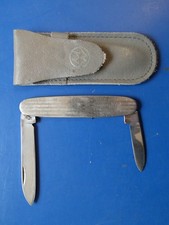 DDR, originales 2-teiliges Taschenmesser, GML, ca. 8,3cm gebraucht gut mit Hülle