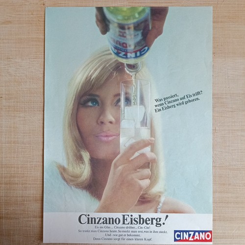 Cinzano 1966 vintage werbung - cinzano,
