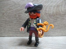 Playmobil Figuren | Pirat mit Klammeraffe & Säbel zum Piratenschiff