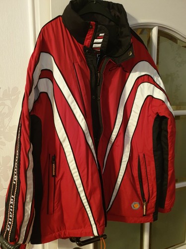 Winterjacke rot schwarz - winterjacke,