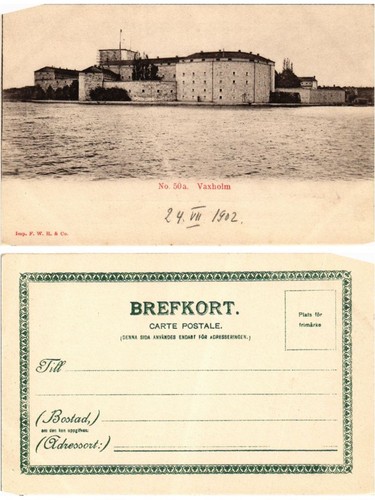 Cpa vaxholm schweden - cpa,