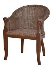 Rattan-Sessel hellbraun