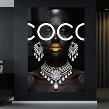 ✅ WANDBILD LUXUS COCO FRAU