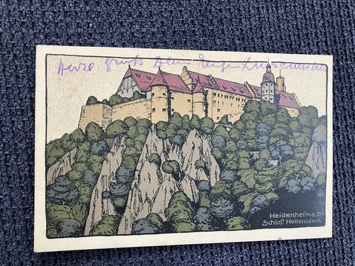 Heidenheim steindruck schloss - steindruck,