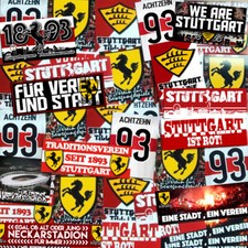 100 x  Stuttgart Aufkleber Sticker Inspiriert von VFB Fahne Schal Neckarstadion