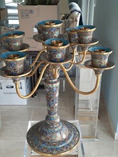 Kerzenleuchter groß,  9-armig, bunt - eine Rarität 