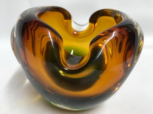 Murano ascher schale - schale,, glas