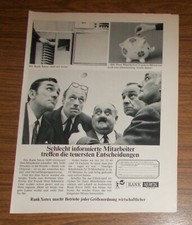 Seltene Werbung RANK XEROX