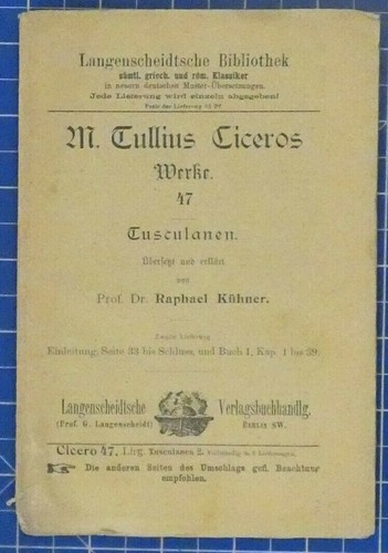 Tullius ciceros werke - m.tullius,
