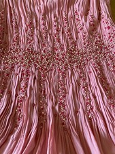 Ballkleid Abendkleid 100%Seide dt Gr 38 Escada m Perlen gestickt wie neu