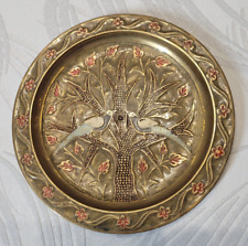 Kleiner schoener Messing Wandteller Deko Teller