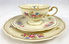 Sammeltasse 3 tlg. Rosenthal elfenbeinfarben florales Dekor