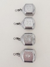 2er Pack 60gr - 140gr Würfelblei mit Öse und Wirbel, Karpfenblei, Grundblei,