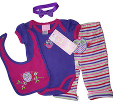 Baby Mädchen Anzug Set 4tlg