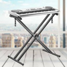 Profi Keyboardständer Keyboard Stativ Stand Piano Ständer doppelstrebig NEU