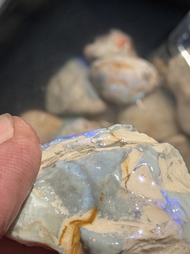Semi schwarzer opal - semi, australien