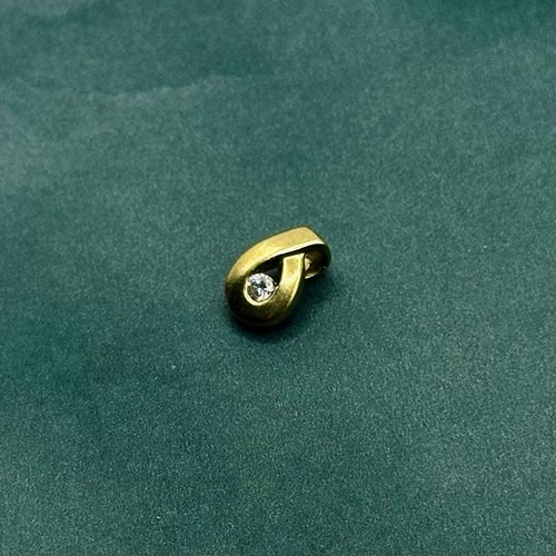 Gold diamant anhänger - 9, kt