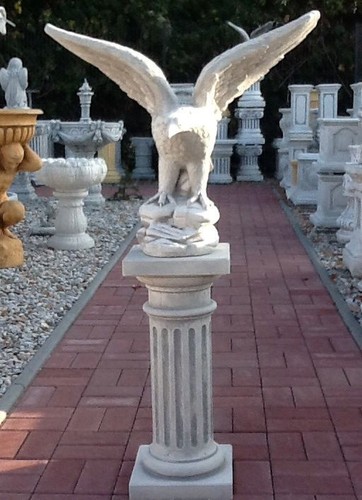 Steinfigur adlerfigur - steinfigur,, &