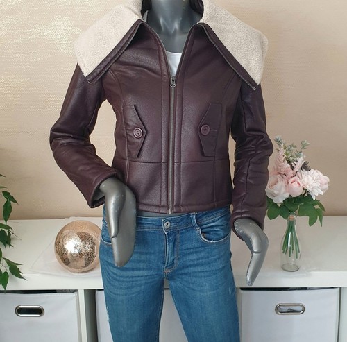 Kunstleder damen jacke - kunstleder,