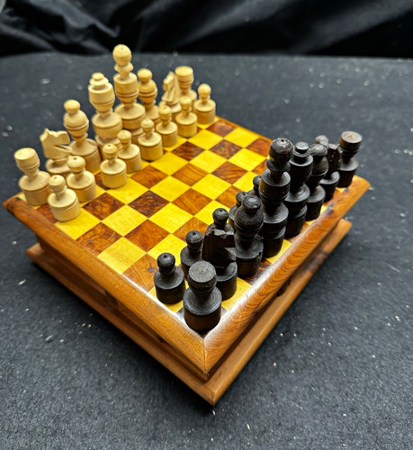 Reise schachspiel holz - holz, mit