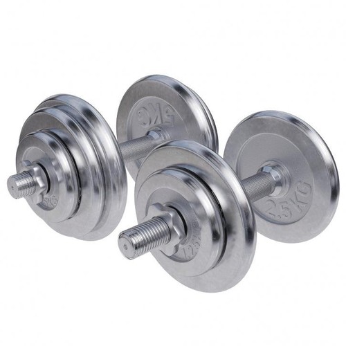 Kurzhantel set chrom mit - 30,