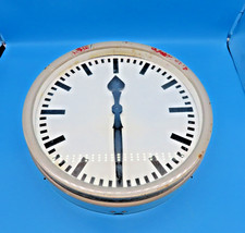 #SE4601#Vintage TN Industrie Uhr Nebenuhr Bahnhofsuhr 60s *RAR* 35cm Durchmesser