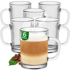 Kaffee Gläser Geriffelt 350ml