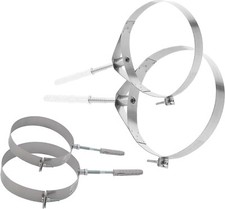 Edelstahl Schornstein Rohr Schelle Wandbefestigung Rohrschelle Kamin Wandhalter