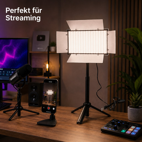 Led videolicht 20cm streaming - 20cm,