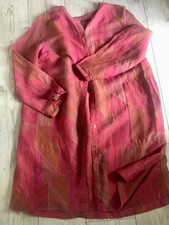 Gudrun Sjöden feines Leinen Mantel / Kleid Gr L