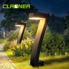 2 Stk. LED Solarlampen für Außen Garten Stilvoll Solarleuchten Wegeleuchten Deko