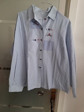 Gr.44,Wanderbluse,mehrf.gestre