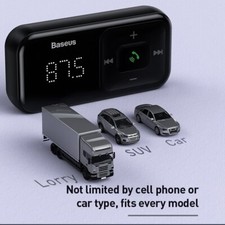 Baseus Bluetooth 5.0 FM Transmitter QC4.0 Auto Ladegerät Adapter KFZ MP3 Player