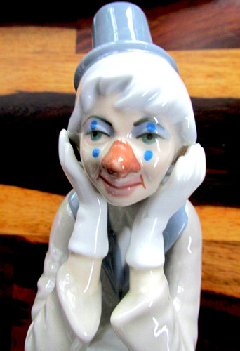 Clown porzellan figur h - *,